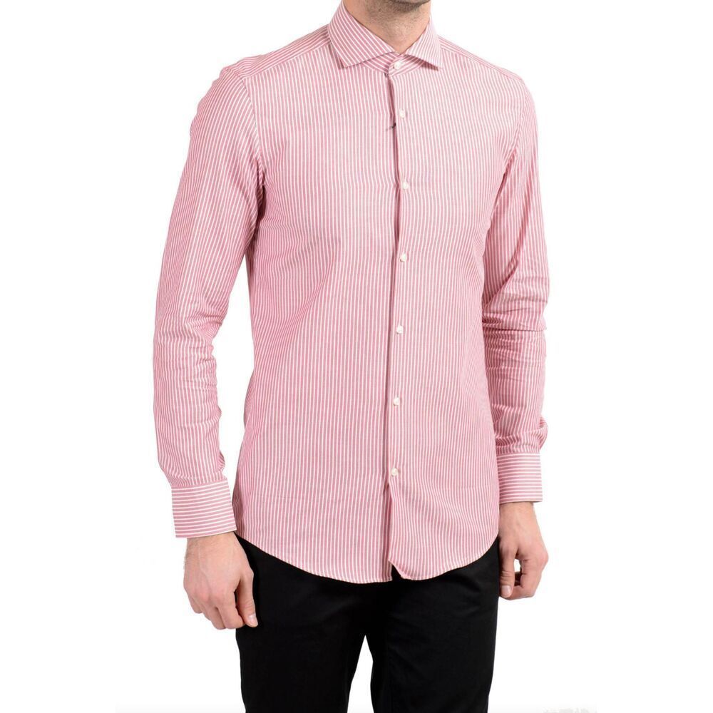 HUGO BOSS Slim Fit Long Sleeve Button Down Shirt Size 34/15 - Picture 1 of 4